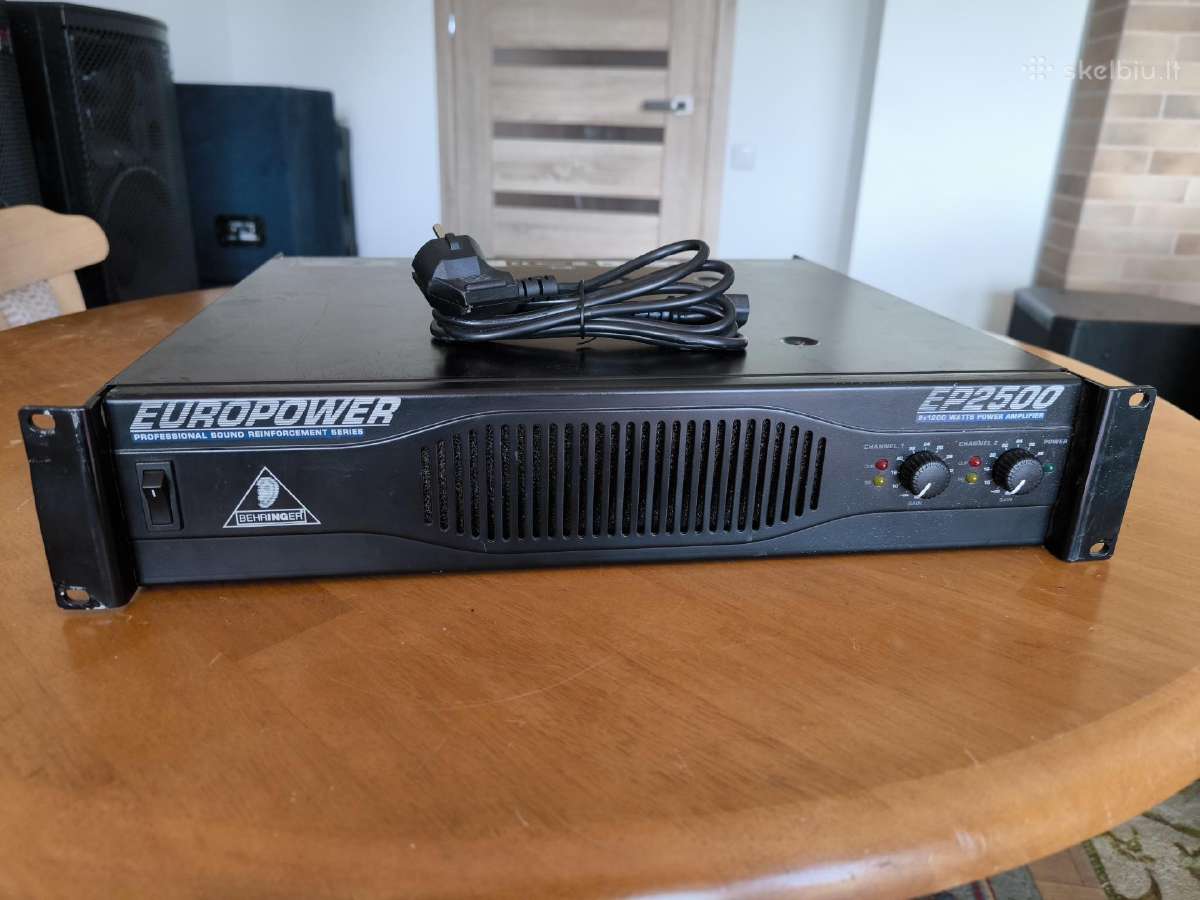 Garso stiprintuvai Behringer ep 2500 - nuotraukos Nr. 3