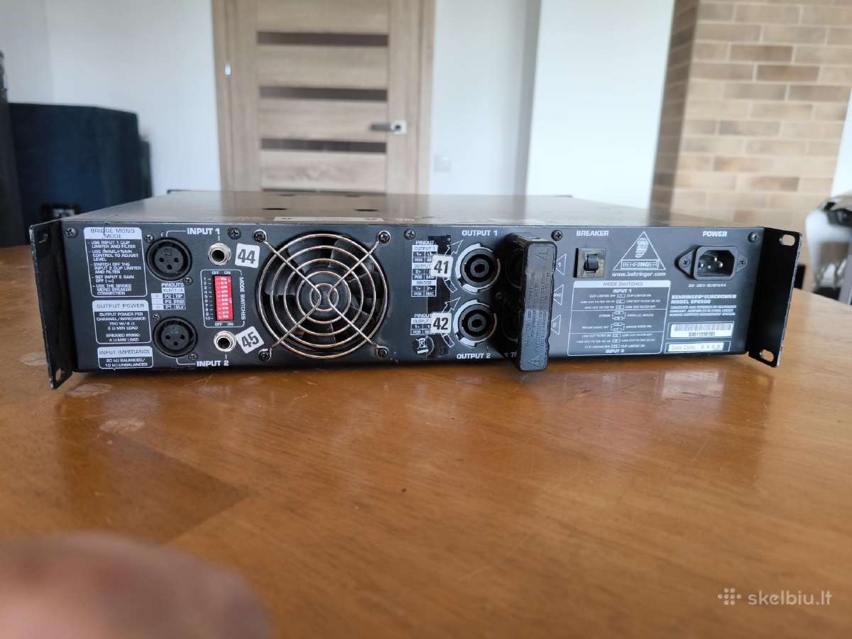 Garso stiprintuvai Behringer ep 2500 - nuotraukos Nr. 6