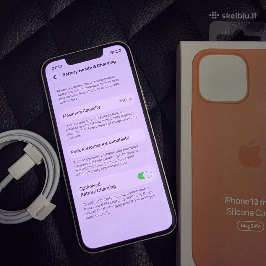 Parduodu Apple 13 mini 256gb - nuotraukos Nr. 6