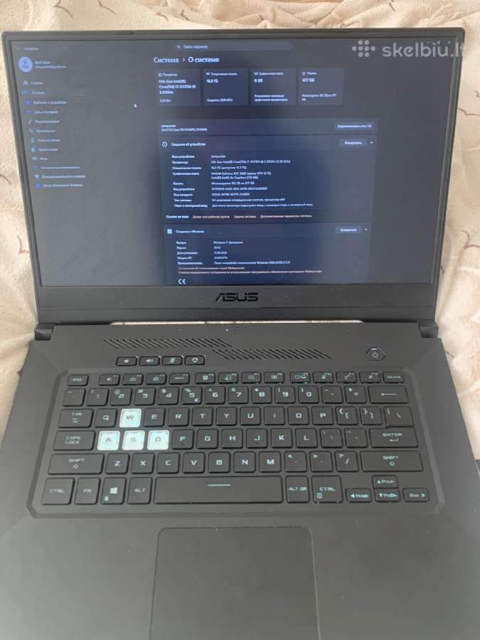 Asus Tuf F15 - nuotraukos Nr. 3