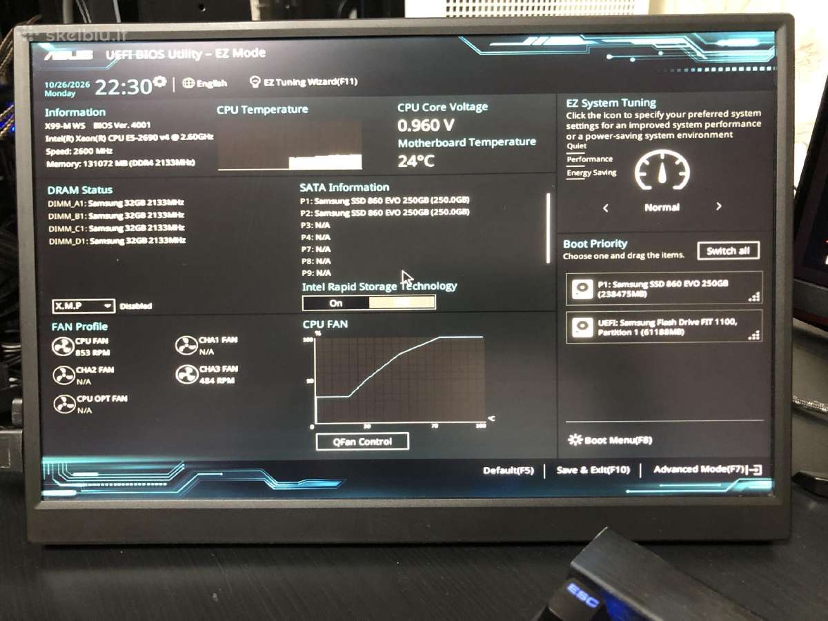 14c/28t 128gb Ddr4 Hx1200w 2 Gpu 500gb +monitorius - nuotraukos Nr. 11