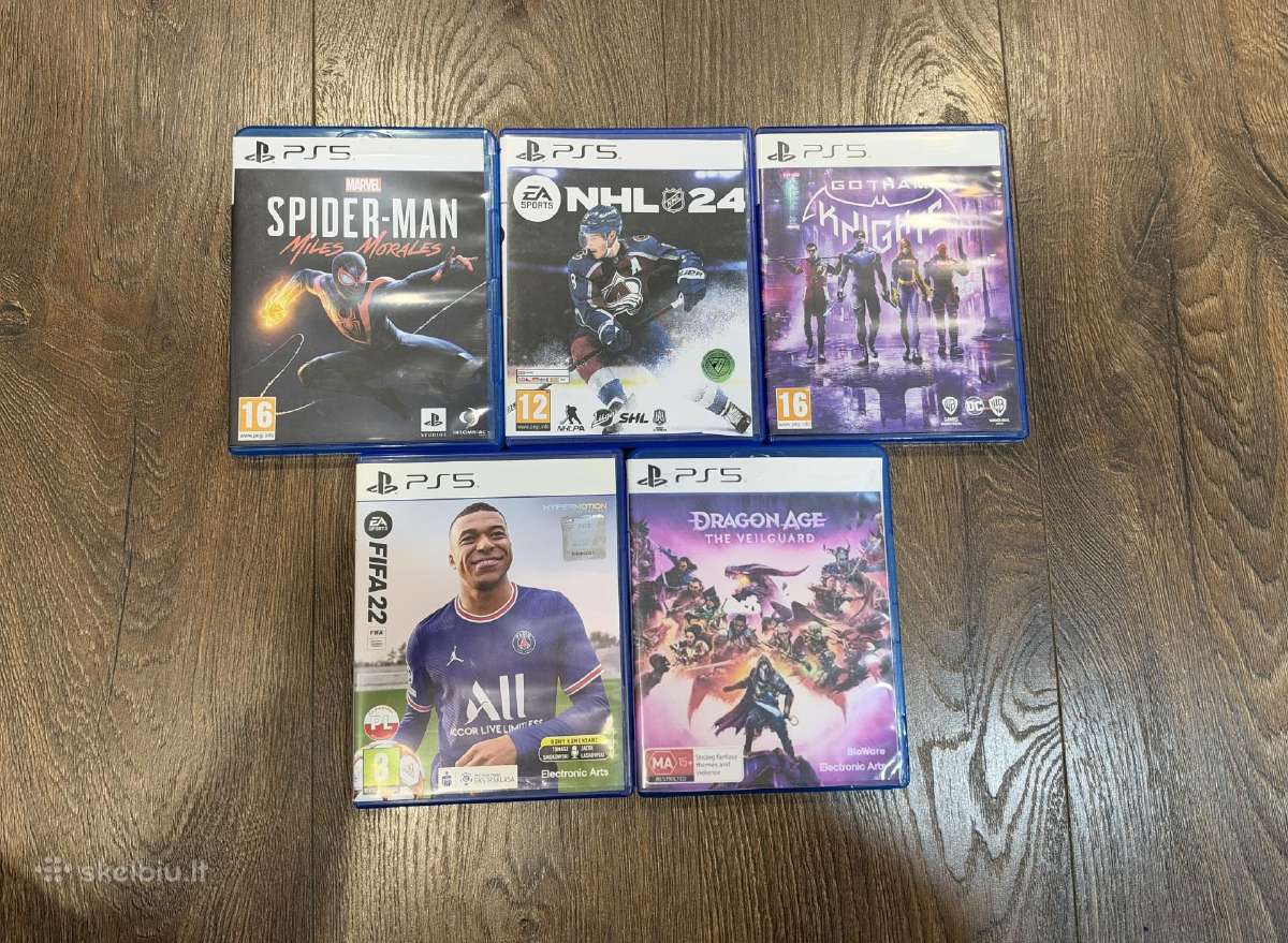 Playstation 5, Black & White, 825gb/su CD/2 pultai - nuotraukos Nr. 5