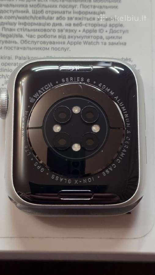 Apple Watch 6 40 mm GPS + Cellular (Lte) - nuotraukos Nr. 2