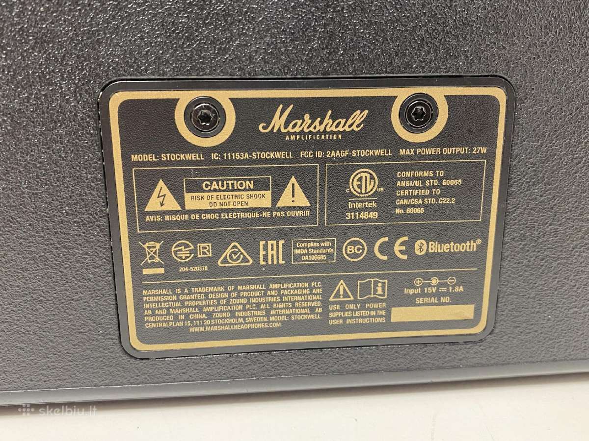 Marshall Stockwell nešiojama Bluetooth Kolonele - nuotraukos Nr. 7