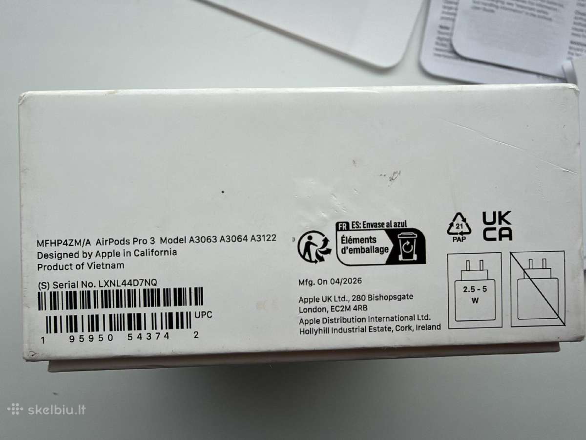 Airpods Pro 3 (Original) - nuotraukos Nr. 6