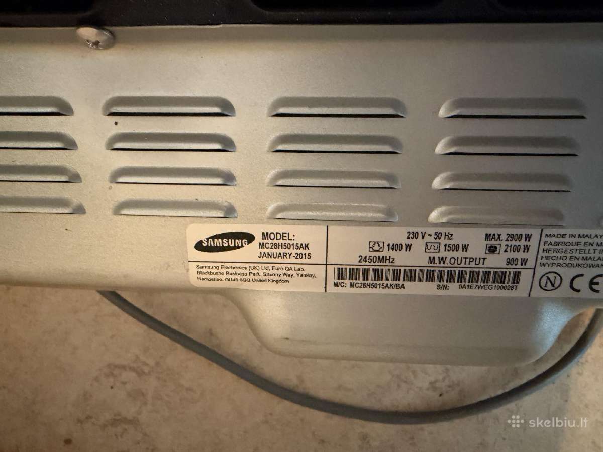 Mikrobangų krosnelė Samsung Mc28h5015ak/ba - nuotraukos Nr. 4