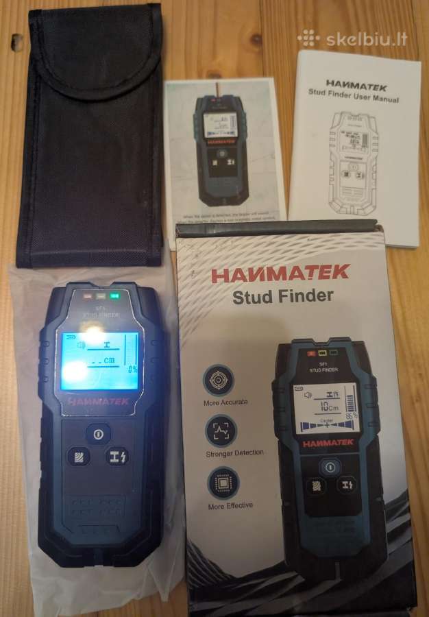 Sienų detektorius Hanmatek Sf1 Laidų/metalo/medzio - nuotraukos Nr. 2