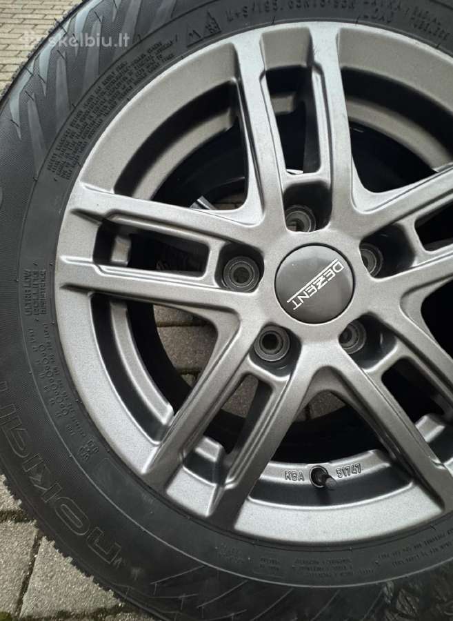 Nauji ratlankiai R15 su padangomis Nokian 195/65 - nuotraukos Nr. 7