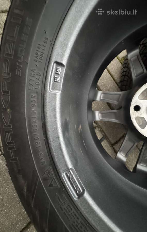 Nauji ratlankiai R15 su padangomis Nokian 195/65 - nuotraukos Nr. 21