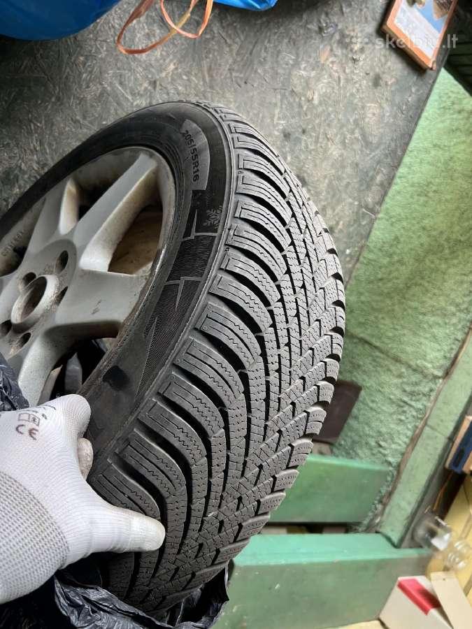 Žieminiai ratai R16 205/55 su ratlankiais Volkswa - nuotraukos Nr. 4