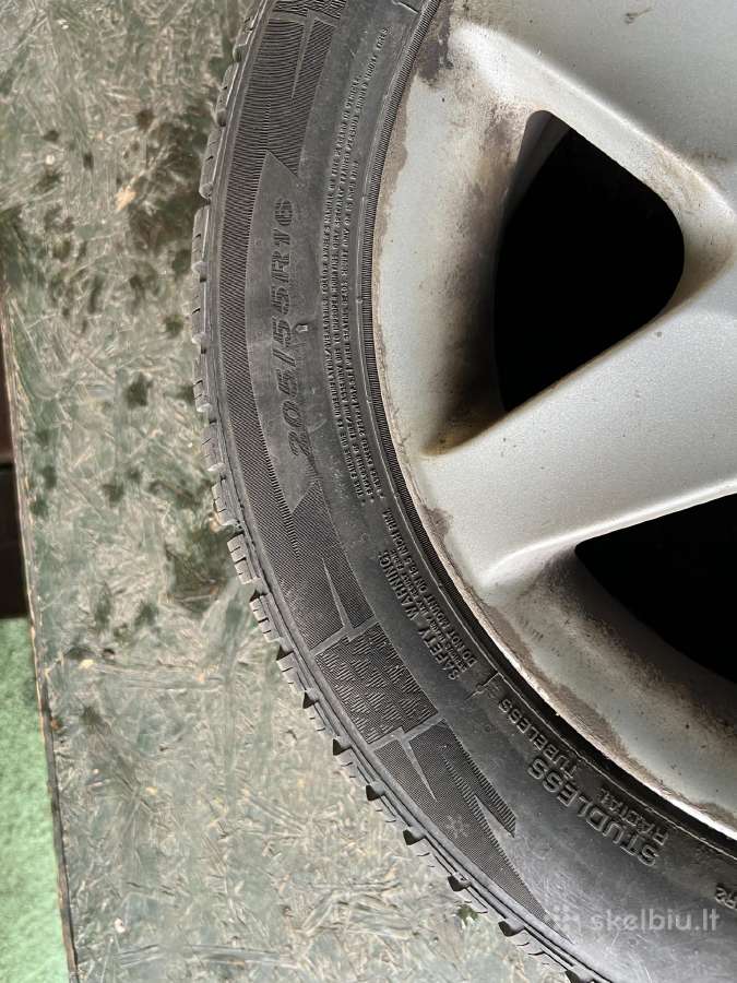 Žieminiai ratai R16 205/55 su ratlankiais Volkswa - nuotraukos Nr. 8