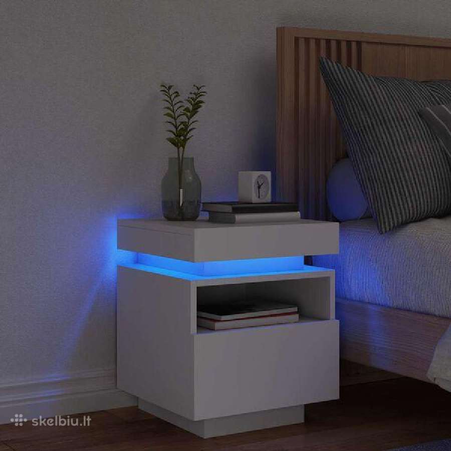 Naktinė spintelė su LED vidaxl(836784) - nuotraukos Nr. 2