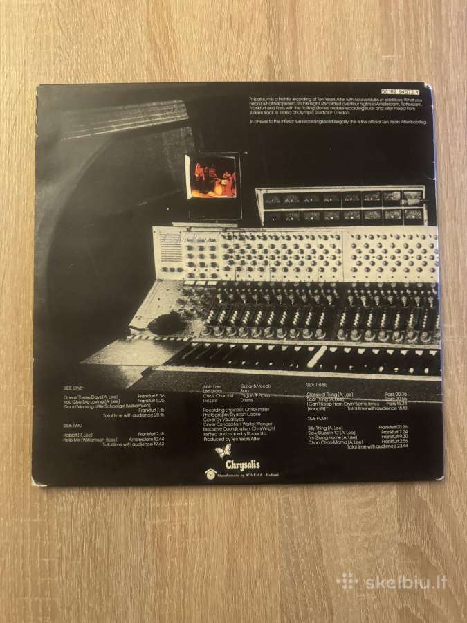 Ten Years After – Recorded Live 1973 2xlp vinyl - nuotraukos Nr. 2