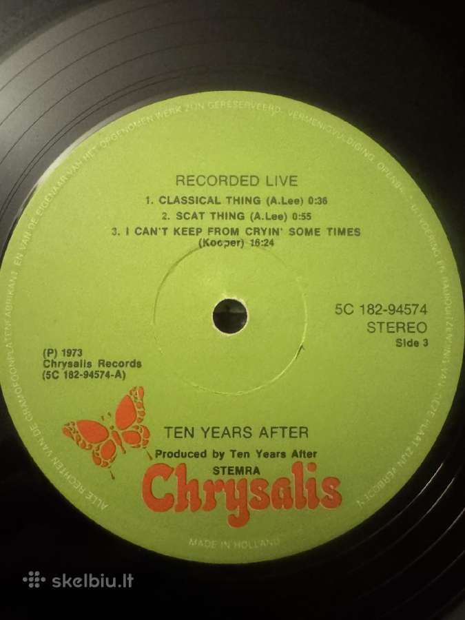 Ten Years After – Recorded Live 1973 2xlp vinyl - nuotraukos Nr. 9