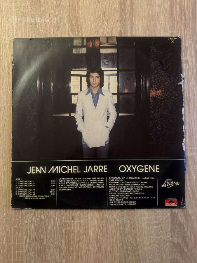 Jean Michel Jarre – Oxygene 1976 Lp vinyl - nuotraukos Nr. 2