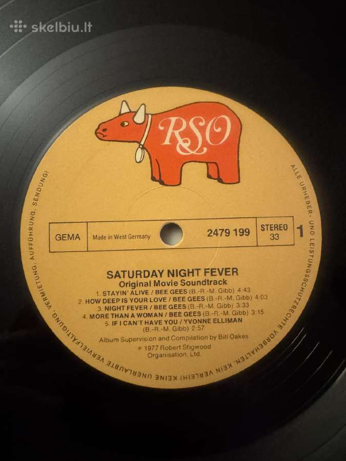 Saturday Night Fever Ost 2xlp 1977 - nuotraukos Nr. 7