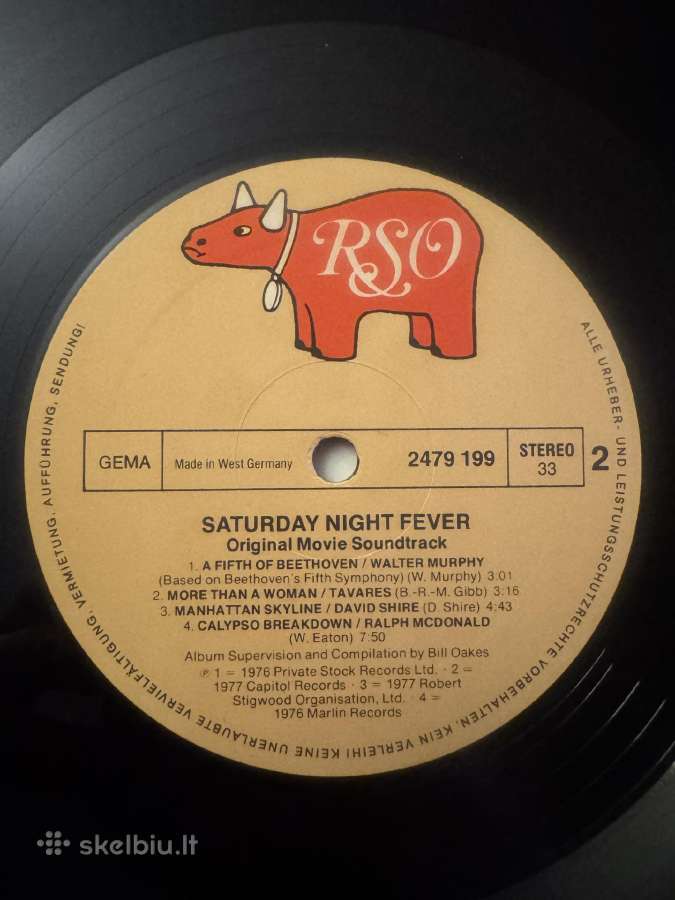 Saturday Night Fever Ost 2xlp 1977 - nuotraukos Nr. 9