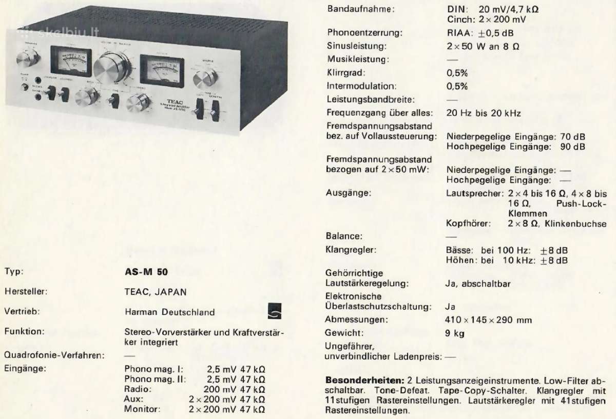 Stiprintuvas+tuneris Teac As-m50. At-x50. - nuotraukos Nr. 2