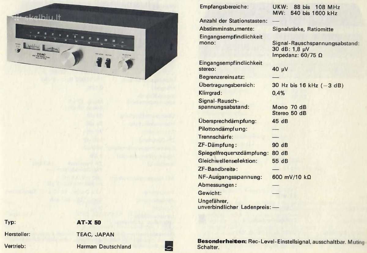 Stiprintuvas+tuneris Teac As-m50. At-x50. - nuotraukos Nr. 3