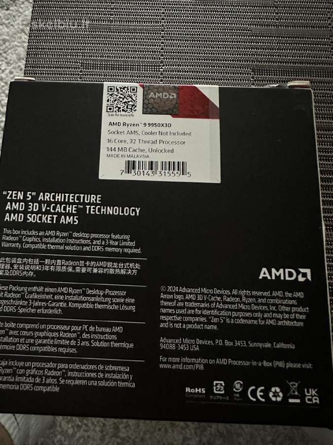 Ryzen 9 9950x3d - nuotraukos Nr. 2