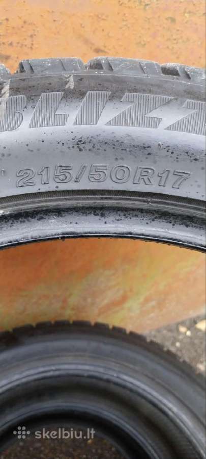 Parduodu žiemines padangas Brigstone 215/50 R17 - nuotraukos Nr. 3