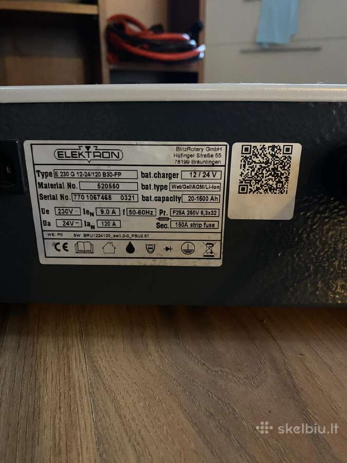 Įkroviklis Elektron Hs12/24-120, 120a, Vokietija - nuotraukos Nr. 2