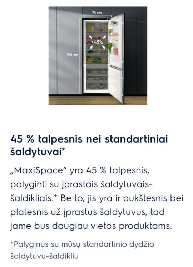 Electrolux Kna7te75s 700 serija XXL 70cm - nuotraukos Nr. 8