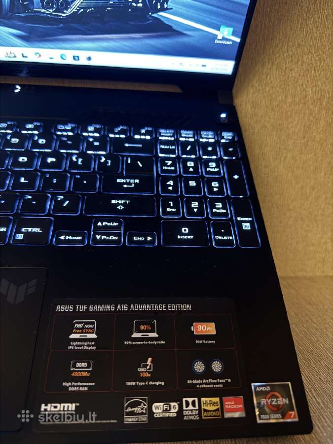 Asus Tuf Gaming A16 Advantage Edition - nuotraukos Nr. 3