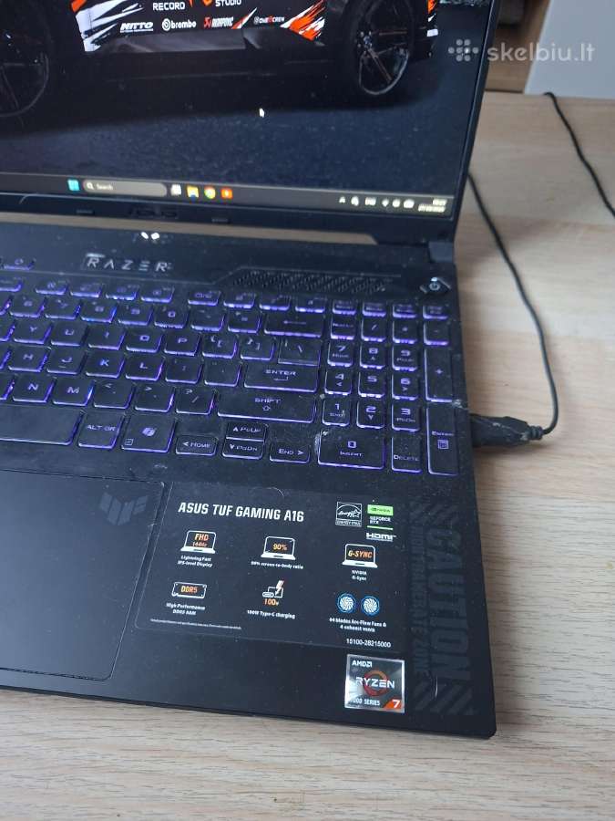 Asus Tuf Gaming A16 - nuotraukos Nr. 4
