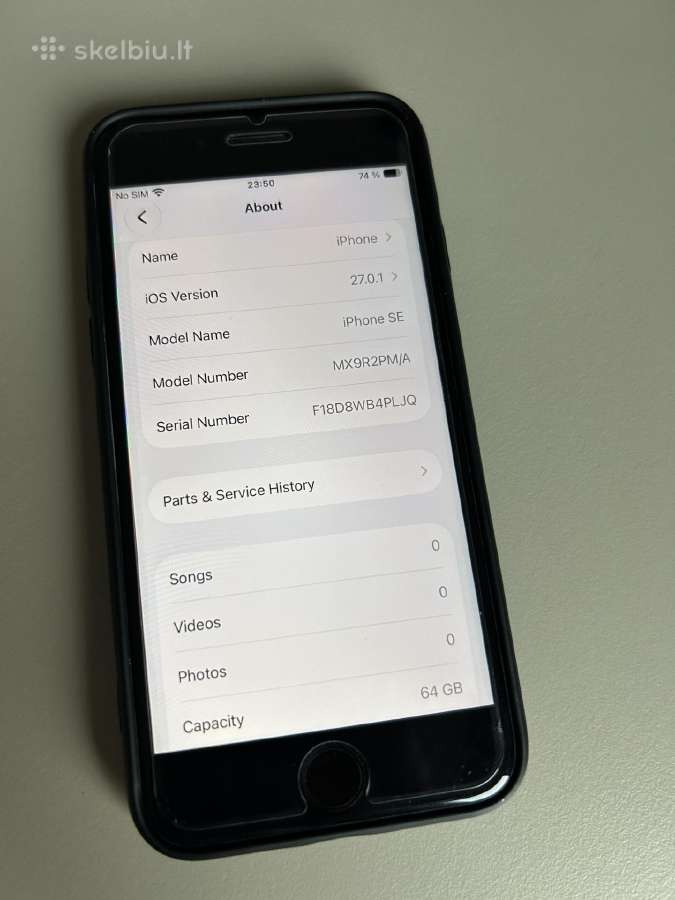 iPhone Se 2020, 64 GB, juodas - nuotraukos Nr. 8