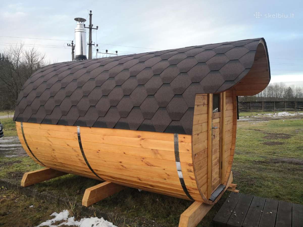 Mobili pirtis backa, Apvali karkasine sauna - nuotraukos Nr. 5