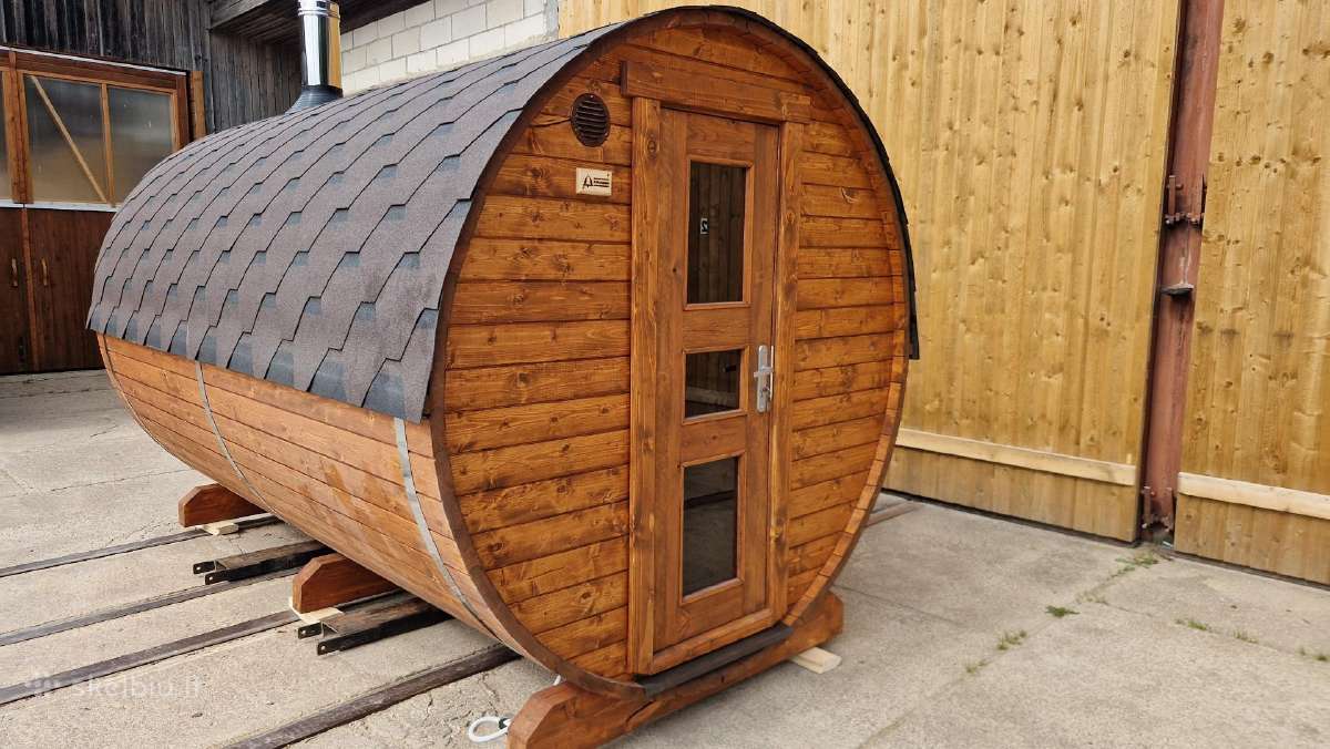 Mobili pirtis backa, Apvali karkasine sauna - nuotraukos Nr. 6