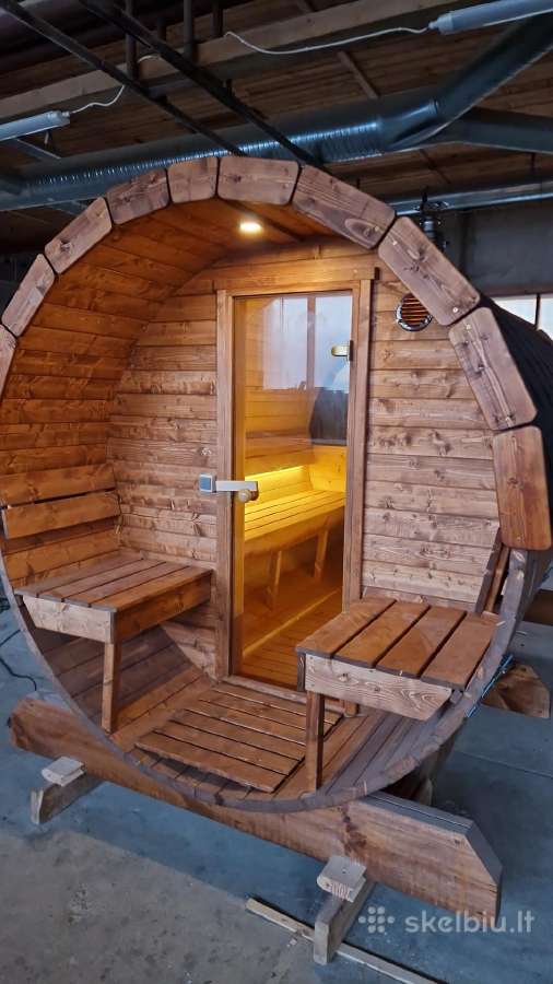 Mobili pirtis backa, Apvali karkasine sauna - nuotraukos Nr. 9