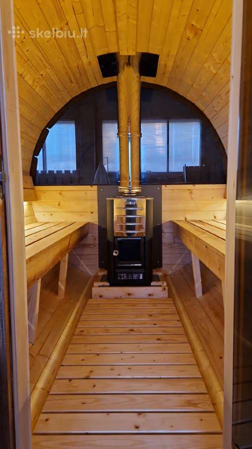 Mobili pirtis backa, Apvali karkasine sauna - nuotraukos Nr. 10
