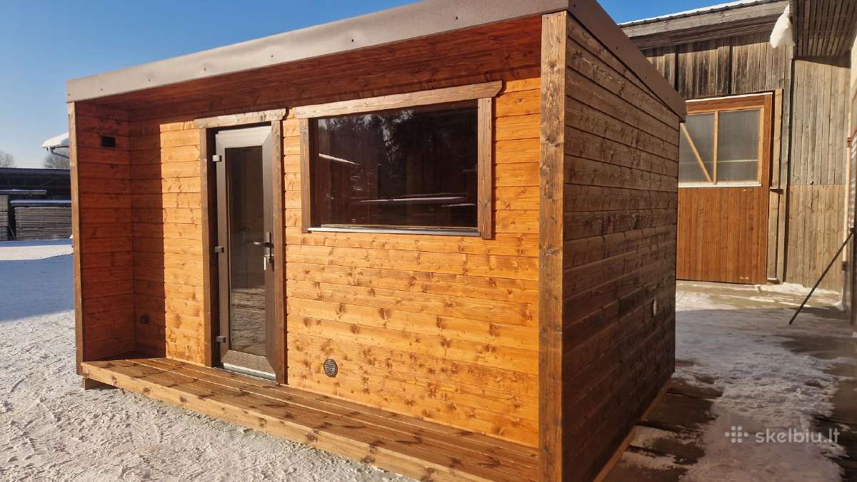 Mobili pirtis backa, Apvali karkasine sauna - nuotraukos Nr. 11