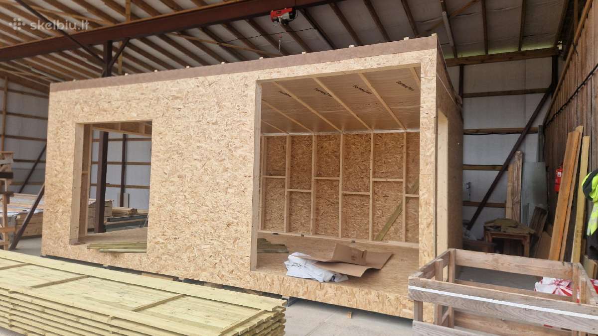 Mobili pirtis backa, Apvali karkasine sauna - nuotraukos Nr. 15