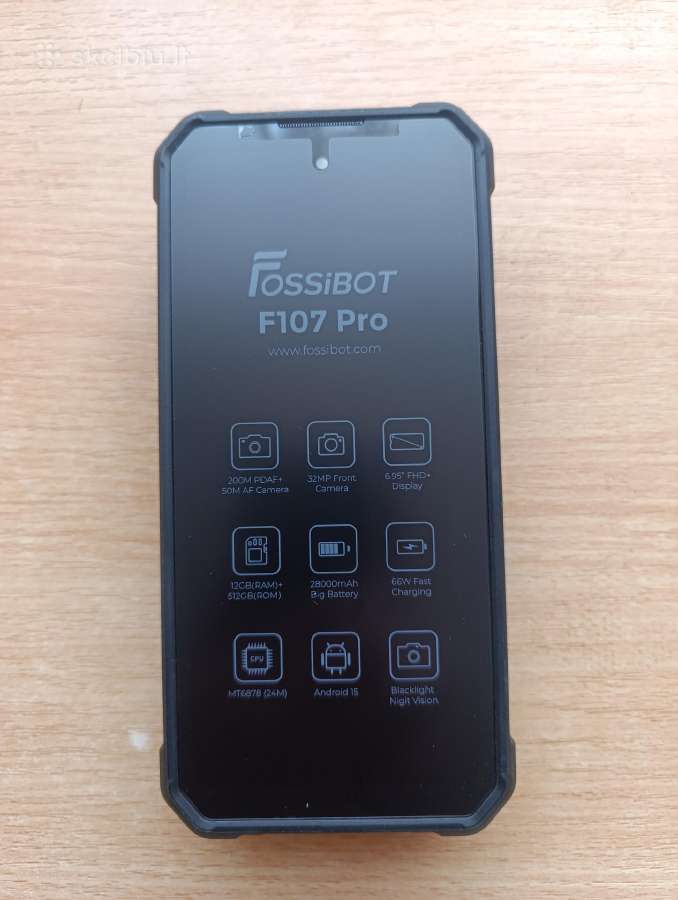 Naujas Išmanusis telefonas Fossibot F107 Pro - nuotraukos Nr. 2