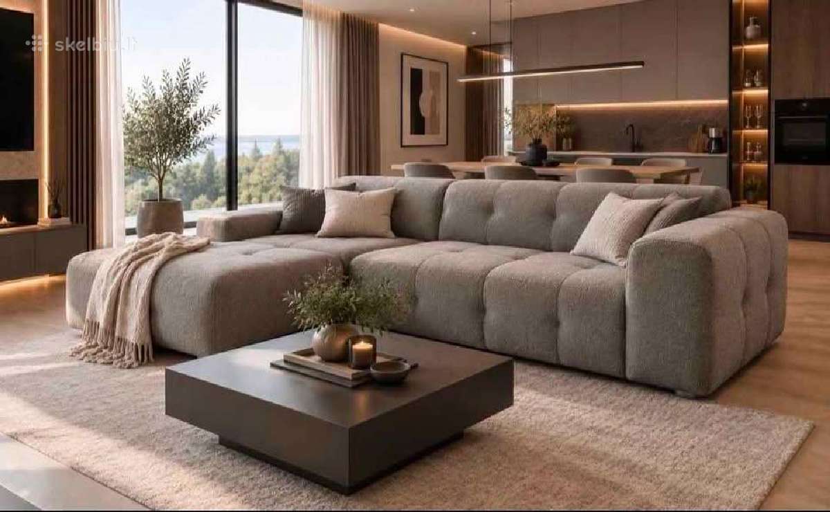 Nauja, kokybiška kampinė, sofa. - nuotraukos Nr. 7