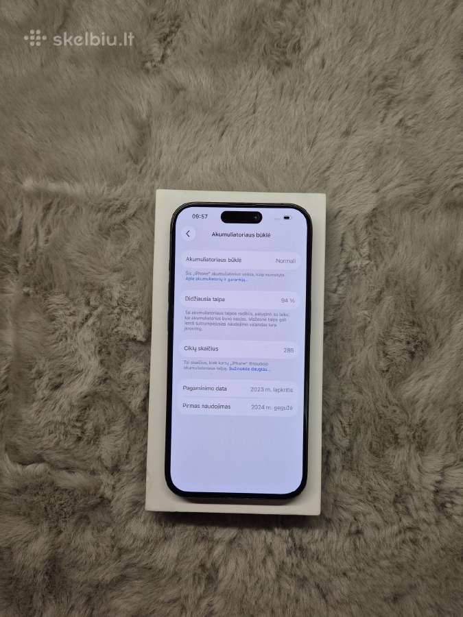 iPhone 15 Pro 94% - nuotraukos Nr. 5