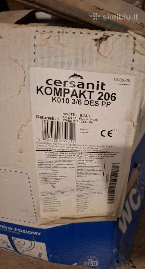 Klozetas Cersanit Compact 206 - nuotraukos Nr. 5