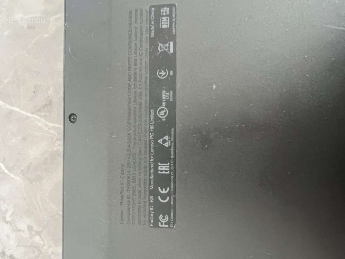 Lenovo x1carbon - nuotraukos Nr. 6