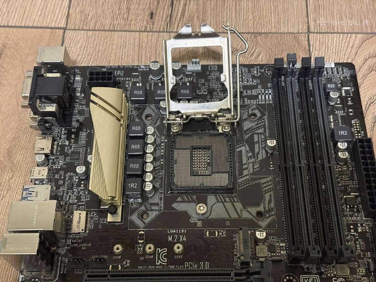 Asus Z170m-plus (micro-atx) - nuotraukos Nr. 4