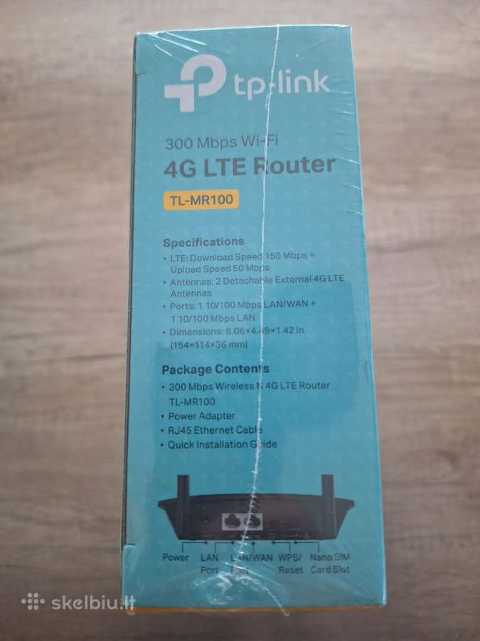 Tp-link Tl-mr100 4G Lte Wi-fi maršrutizatorius - nuotraukos Nr. 3