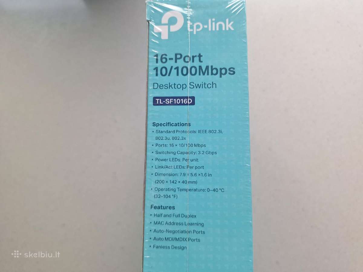 Tp-link Tl-sf1016d – 16 jung tinklo komutatorius - nuotraukos Nr. 3