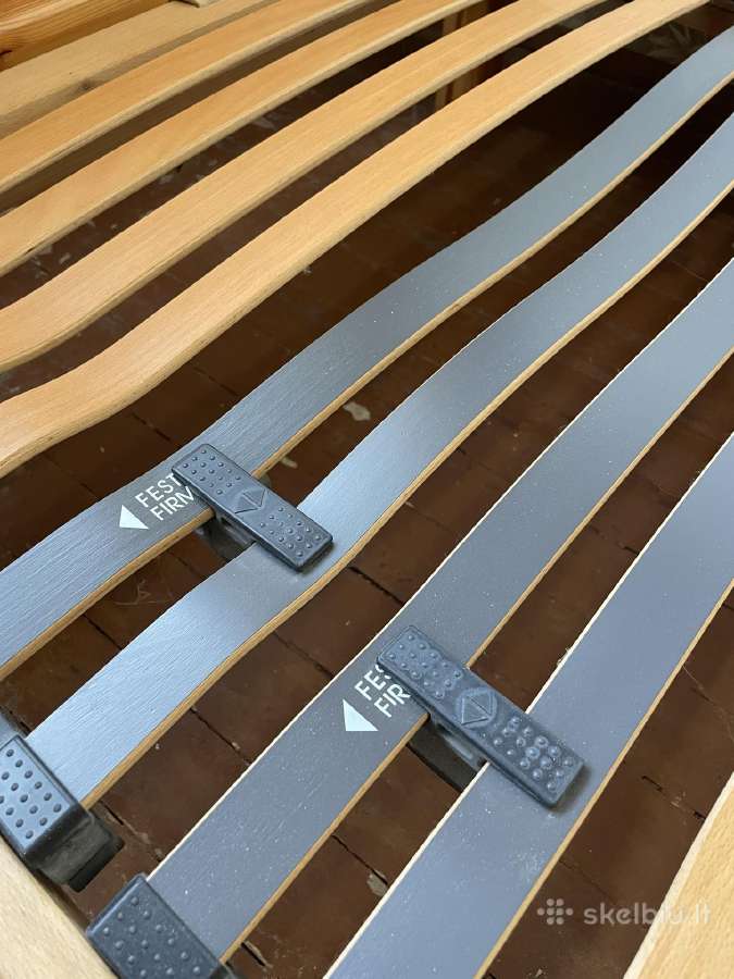 Röwa ergonominė medinė lova su čiužiniu - nuotraukos Nr. 5