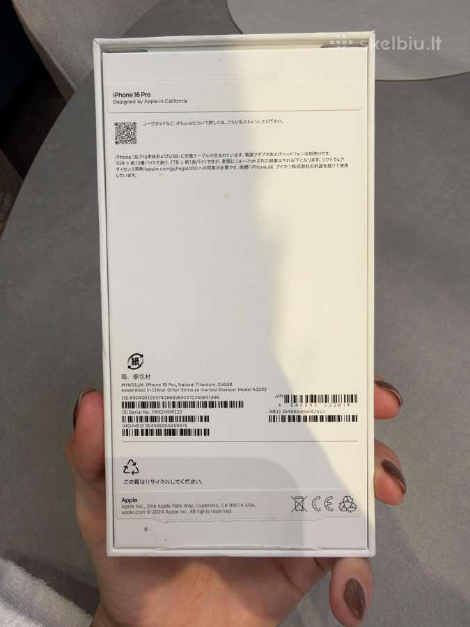 Parduodu iPhone 16 Pro 256gb - nuotraukos Nr. 8