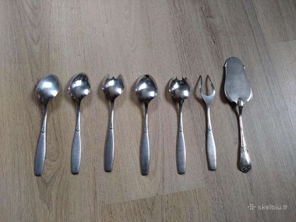 Tarybiniai Melchioro stalo serviravimo įrankiai - nuotraukos Nr. 5