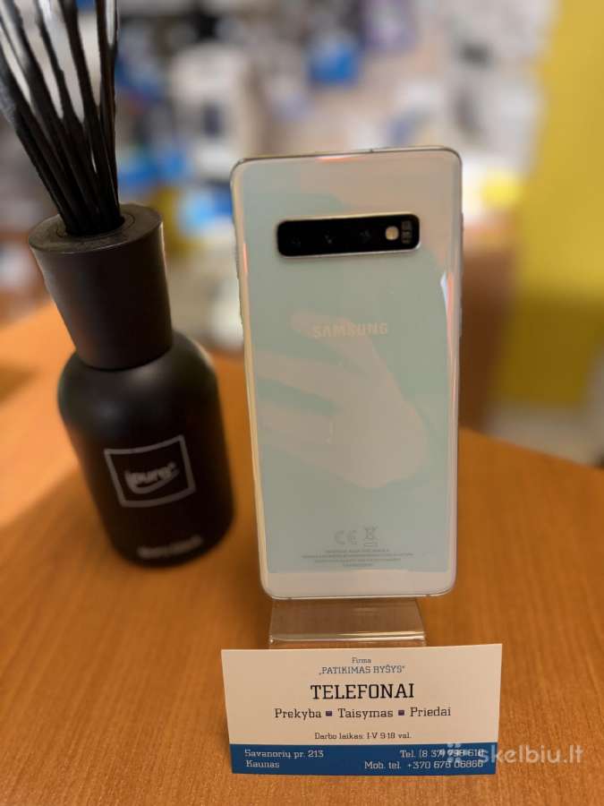 Samsung S10 White 128gb Su Garantija - nuotraukos Nr. 2