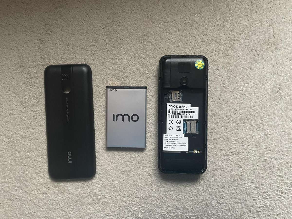 Imo Dash 4G mygtukinis 4G telefonas (juodas) - nuotraukos Nr. 4