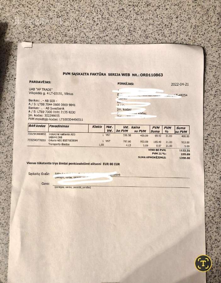 Virtuvės baldų komplektas su buitine technika - nuotraukos Nr. 16